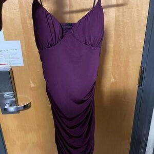 Purple Spaghetti Strap Dress